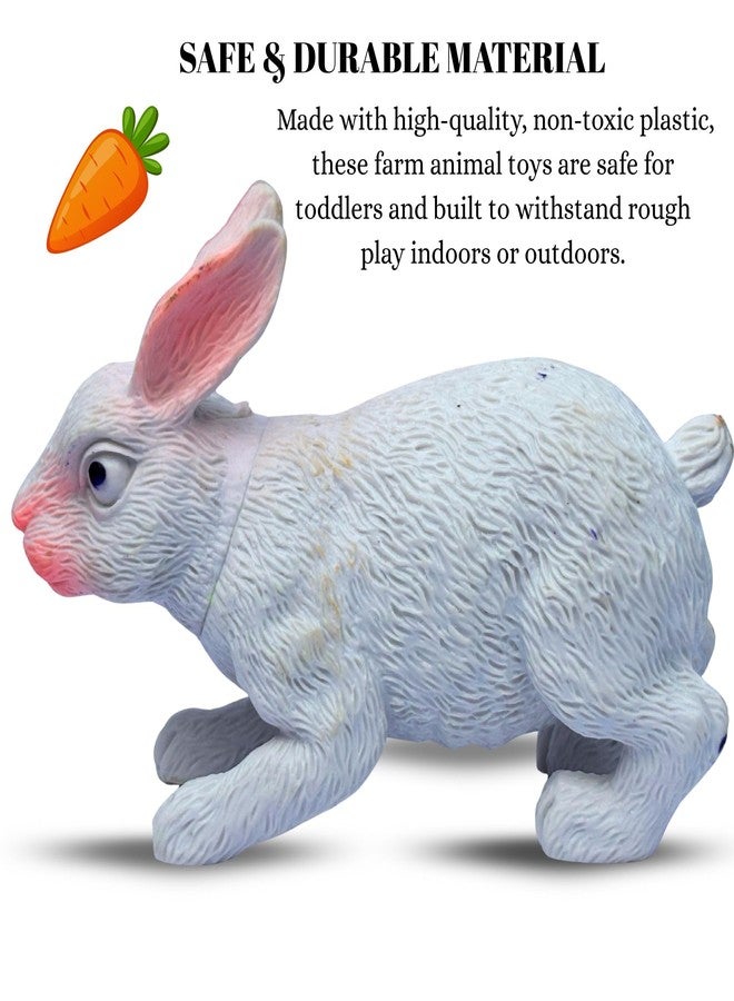 Mallexo مجموعة ألعاب مجسمات حيوانات المزرعة الواقعية كبيرة الحجم من ماليكسو للأطفال من عمر 3 سنوات فما فوق | 12 قطعة من مجسمات حيوانات حديقة الحيوان، هدية مثالية لحفلات أعياد الميلاد للأولاد والبنات، أداة تعليمية وتزيينية للأطفال - Image 3